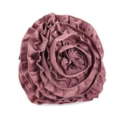 Perna decorativa catifea mov Flower Ø40x8 cm