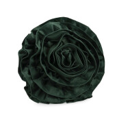 Perna decorativa catifea verde Flower Ø40x8 cm