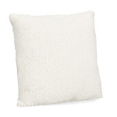 Set 2 perne textil alb buclat Champery 45x45 cm