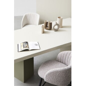 Vaza flori piatra maro Var 19.5x8.5x21h