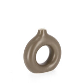 Vaza flori piatra maro Odino 18.5x6x19h