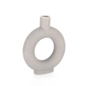 Vaza flori piatra gri Lytir 19x5x23h