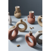 Vaza flori piatra caramizie Lytir 19x5x23h