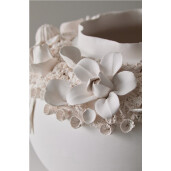 Vaza flori ceramica alba Minde Ø27x24h