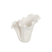 Vaza flori ceramica alba Minde 29,5x26x27h