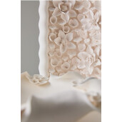 Vaza flori ceramica alba Minde 27x12x18,4h