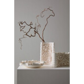 Vaza flori ceramica alba Minde 27x12x18,4h