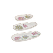 Set 3 tavi ceramica multicolora Sketchi 23,5x12,5x2h; 31x15,5x2h; 37,5x18,5x2h
