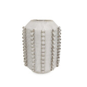 Vaza flori ceramica bej Ruffee Ø32x43h