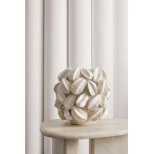 Vaza flori ceramica alba Carambola 34.5x33x32 cm