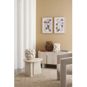 Vaza flori ceramica maro conuri brad 36x35.5x37.5 cm