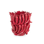 Vaza flori ceramica rosie Spicy 28x27x32h