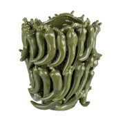 Vaza flori ceramica verde Spicy 28x27x32 cm