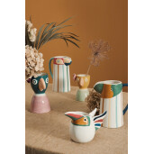 Carafa decorativa ceramica multicolora Toucan 21x12,8x23,5h