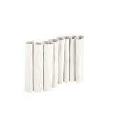 Vaza flori ceramica alba Misa 27x8x21h