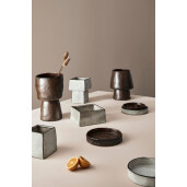 Vaza flori piatra maro Pavlos Ø24,5x37h