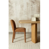 Vaza flori piatra alba maro Nikos 19,5x19,5x25h