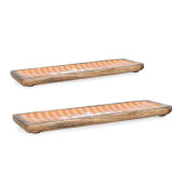 Set 2 tavi lemn mango email Relax 38x12x2h, 46x15x2h