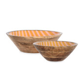 Set 2 boluri lemn mango email Relax Ø25x7h; ø30x9h