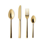 Set 16 tacamuri otel auriu 4x14,5h; 5x19h; 5x18,8h; 8x21,5h