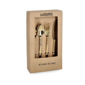 Set 16 tacamuri otel auriu 4x14,5h; 5x19h; 5x18,8h; 8x21,5h