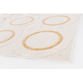 Covor textil crem galben Zina 160x230x0.9 cm