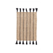 Covor iuta natur negru Jalaja 60x90 cm