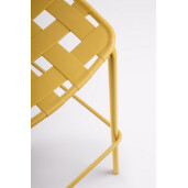 Set 4 scaune bar otel ocru Clover 52x45x109 cm