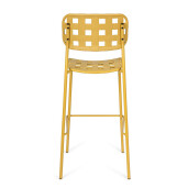 Set 4 scaune bar otel ocru Clover 52x45x109 cm