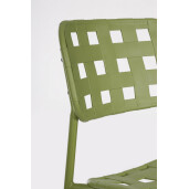 Set 4 scaune bar otel verde Clover 52x45x109 cm