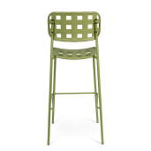 Set 4 scaune bar otel verde Clover 52x45x109 cm