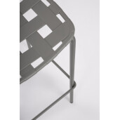 Set 4 scaune bar otel gri Clover 52x45x109 cm