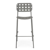Set 4 scaune bar otel gri Clover 52x45x109 cm