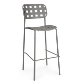 Set 4 scaune bar otel gri Clover 52x45x109 cm