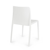Set 4 scaune polipropilena alba Chloris 50.5x42x82 cm