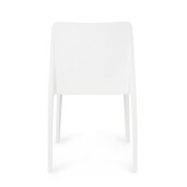 Set 4 scaune polipropilena alba Chloris 50.5x42x82 cm