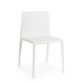 Set 4 scaune polipropilena alba Chloris 50.5x42x82 cm