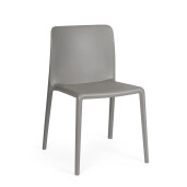 Set 4 scaune polipropilena gri Chloris 50.5x42x82 cm