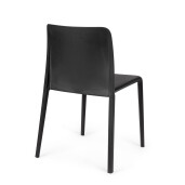 Set 4 scaune polipropilena negru Chloris 50.5x42x82 cm