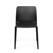 Set 4 scaune polipropilena negru Chloris 50.5x42x82 cm