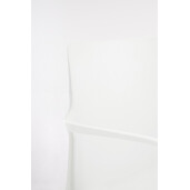 Set 4 scaune polipropilena alba Chloris 50.5x56x80 cm