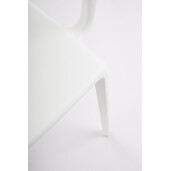 Set 4 scaune polipropilena alba Chloris 50.5x56x80 cm