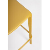 Set 4 scaune bar polipropilena ocru Chloris 48x44x102 cm