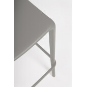 Set 4 scaune bar polipropilena gri Chloris 48x44x102 cm
