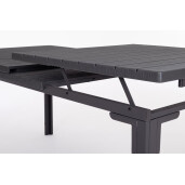 Masa extensibila gradina, terasa otel gri charcoal Sarita 240/180x89.5x77.5/73.5h