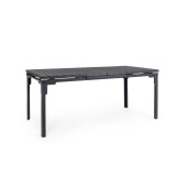 Masa extensibila gradina, terasa otel gri charcoal Sarita 240/180x89.5x77.5/73.5h