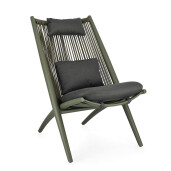 Set 2 fotolii verde gri antracit Aloha 66x84x98 cm