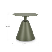 Masuta aluminiu verde Aloha 50x49.5 cm