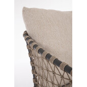 Fotoliu lemn textil Eularia 77.5x89.5x81 cm