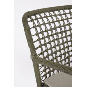 Set 4 scaune verzi Canar 58.5x61.5x81 cm
